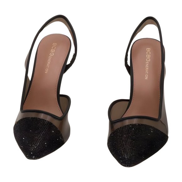 BCBGeneration Women's Hominy Pump, Black/Smoke, Size 7.5 - Picture 4 of 5